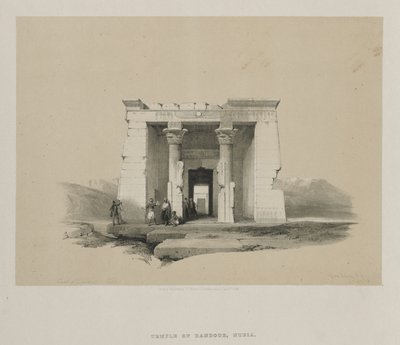 Egypt og Nubia, bind II: Temple of Dandour, Nubia av Louis Haghe