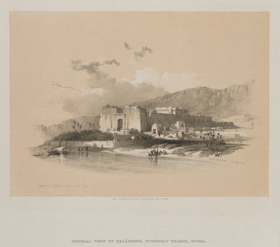 Egypt og Nubia, bind II: Temple of Kababshe, Nubia, 1848. av Louis Haghe
