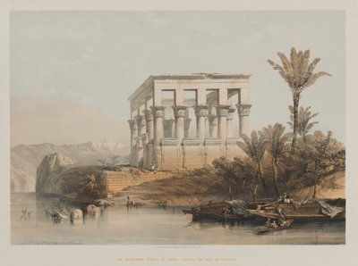 Egypt og Nubia, bind II: The Hypaethral Temple at Philae, kalt Faraos seng av Louis Haghe