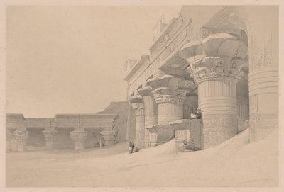 Egypt og Nubia: bind I - nr. 10, Edfou av Louis Haghe