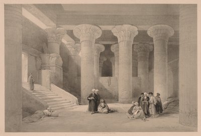 Egypt og Nubia: bind I - nr. 24, tempel i Esneh av Louis Haghe