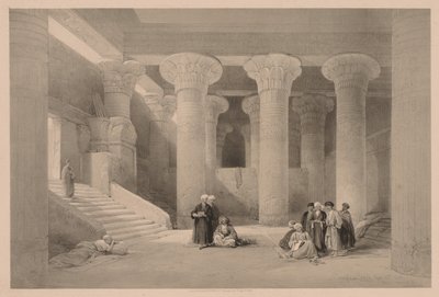 Egypt og Nubia: Bind I - nr. 24, Temple at Esneh, 1838. av Louis Haghe