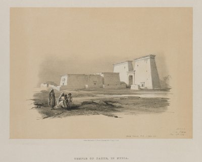 Egypt og Nubia, bind I: Dakke, i Nubia av Louis Haghe