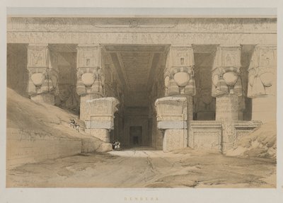 Egypt og Nubia, bind I: Dendera av Louis Haghe