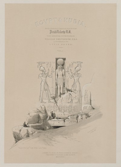 Egypt og Nubia, bind I: Frontispice, 1846. av Louis Haghe