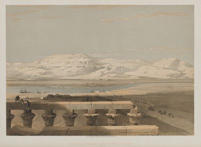 Egypt og Nubia, bind I: Libyan Chain of Mountains, fra Luxor-tempelet av Louis Haghe