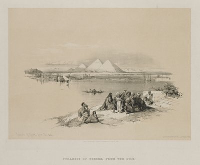 Egypt og Nubia, bind I: Pyramids of Geezeh, fra Nilen av Louis Haghe