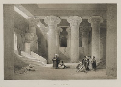 Egypt og Nubia, bind I: Tempel i Esneh av Louis Haghe