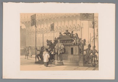 Graftombe van keizer Lodewijk de Beier te München Graven til keiser Ludwig i München (tittel på objekt) av Louis Haghe