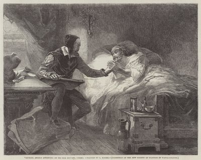 Michael Angelo deltar på sin syke tjener, Urbino av Louis Haghe