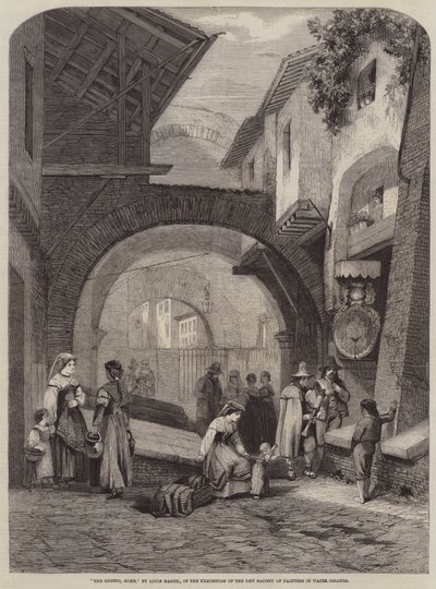 Ghettoen, Roma av Louis Haghe