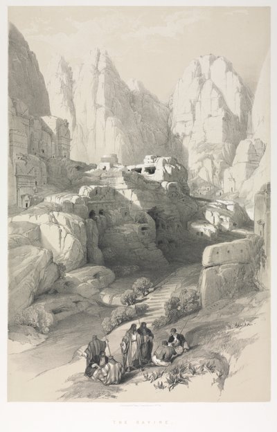 Det hellige land, Syria, Idumea, Arabia, Egypt og Nubia: Petra av Louis Haghe