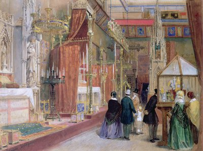 Middelalderdomstolen for den store utstillingen i 1851 av Louis Haghe