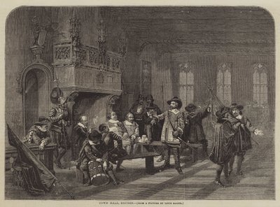 Rådhuset, Brugge av Louis Haghe