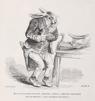 Min nye mester fra scener fra dyrenes private og offentlige liv, ca. 1837-47. av Louis Henri Brévière