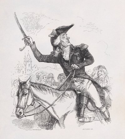 The Marquis of Carabas fra The Complete Works of Béranger, 1836. av Louis Henri Brévière