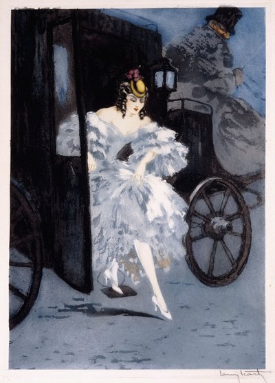Ankomst, ca. 1941 (etsing og tørrpunkt) av Louis Icart