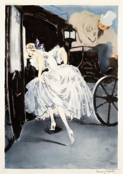 Avgang, ca. 1941 (etsing og tørrpunkt) av Louis Icart