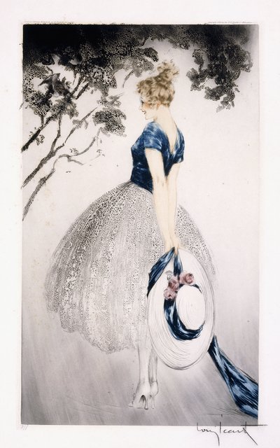 In the Nest, ca. 1922 (etsing og tørrpunkt) av Louis Icart