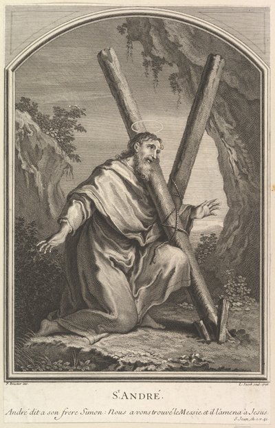 Saint Andrew, 1726. av Louis Jacob