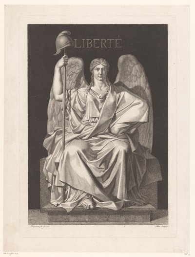 Allegorisk representasjon av frihet Liberté (tittel på objekt) av Louis Jean Allais