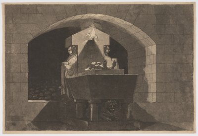 Grav med karyatider av Louis Jean Desprez