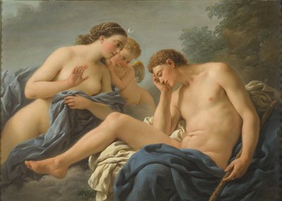 Diana og Endymion - Diana og Endymion, av Lagrenee, Louis Jean Francois, dit l