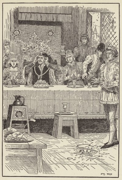 En pil kom susende gjennom det åpne vinduet av Louis John Rhead