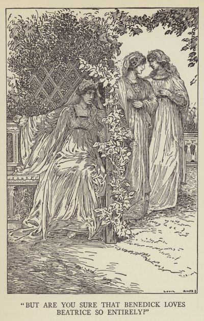 Men er du sikker på at Benedick elsker Beatrice så fullstendig? av Louis John Rhead