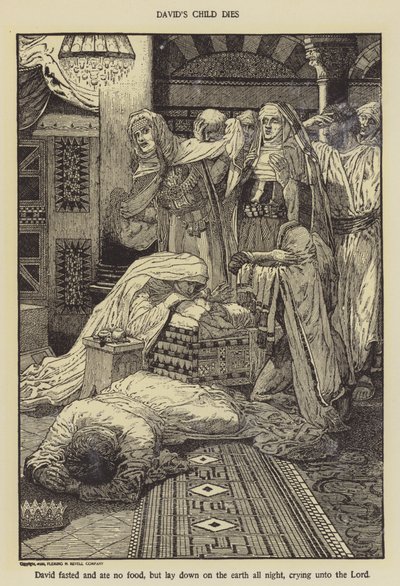Davids barn dør av Louis John Rhead