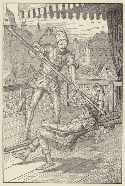 Han slo Eric full og firkantet på skallen hans av Louis John Rhead