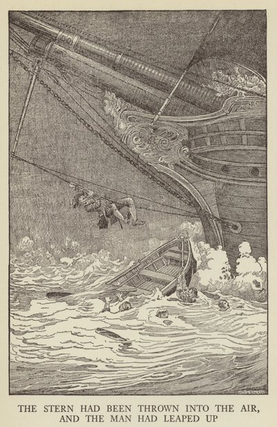 Illustrasjon for Kidnapped av Robert Louis Stevenson av Louis John Rhead
