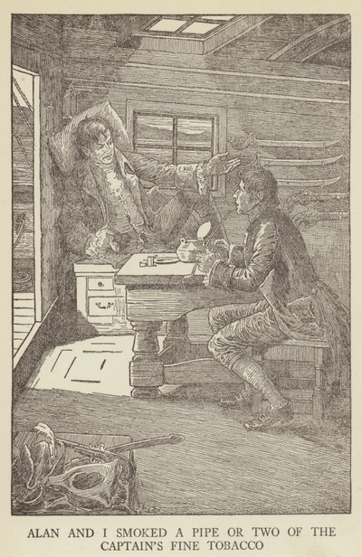 Illustrasjon for Kidnapped av Robert Louis Stevenson av Louis John Rhead