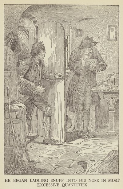 Illustrasjon for Kidnapped av Robert Louis Stevenson av Louis John Rhead