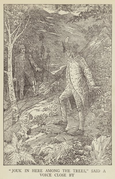 Illustrasjon for Kidnapped av Robert Louis Stevenson av Louis John Rhead