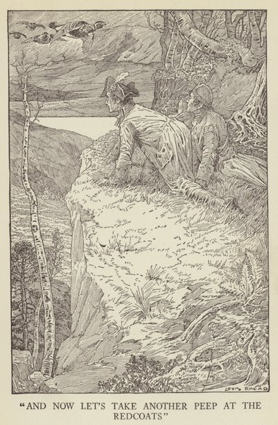 Illustrasjon for Kidnapped av Robert Louis Stevenson av Louis John Rhead