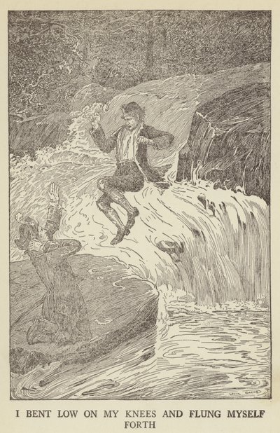 Illustrasjon for Kidnapped av Robert Louis Stevenson av Louis John Rhead
