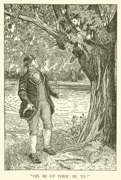 Illustrasjon for Tom Browns skoledager (gravering) av Louis John Rhead