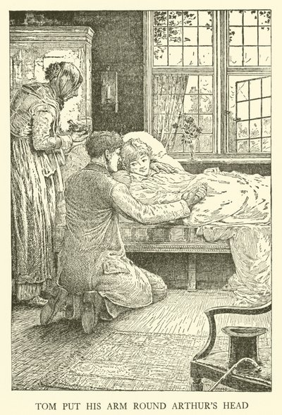 Illustrasjon for Tom Browns skoledager (gravering) av Louis John Rhead