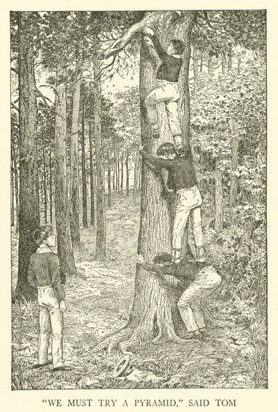 Illustrasjon for Tom Browns skoledager (gravering) av Louis John Rhead