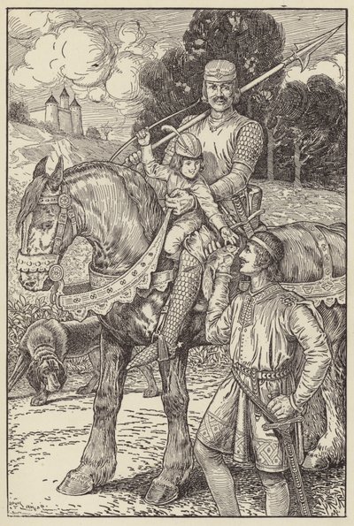 Robert ville skyte med sin egen lille bue på ekornene av Louis John Rhead