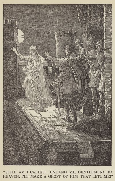 Fortsatt er jeg kalt, gi meg ut, mine herrer! ved himmelen, jeg vil gjøre et spøkelse av ham som lar meg! av Louis John Rhead