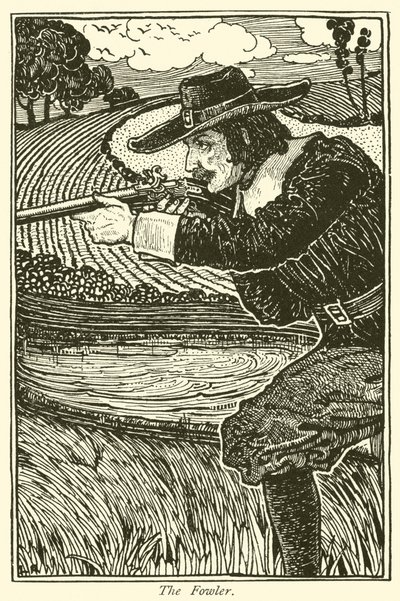 The Fowler (gravering) av Louis John Rhead