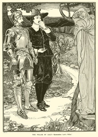 The Pillar of Salt (gravering) av Louis John Rhead