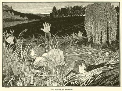 The Slough of Despond (gravering) av Louis John Rhead