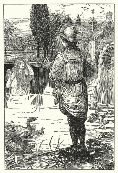 Vannfeen (litho) av Louis John Rhead