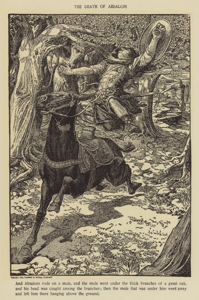 Absaloms død av Louis John Rhead
