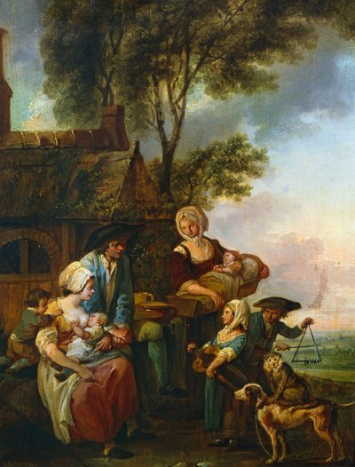 Hurtigringspilleren av Louis Joseph (1731 98) Watteau