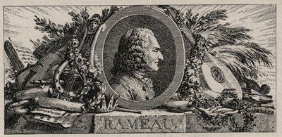 Portrett av Jean-Philippe Rameau (1683-1764) gravering av Louis-Joseph Masquelier av Louis Joseph I Masquelier