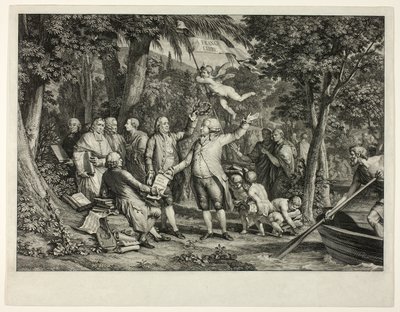 Mirabeau ankommer Elysian Fields av Louis Joseph Masquelier